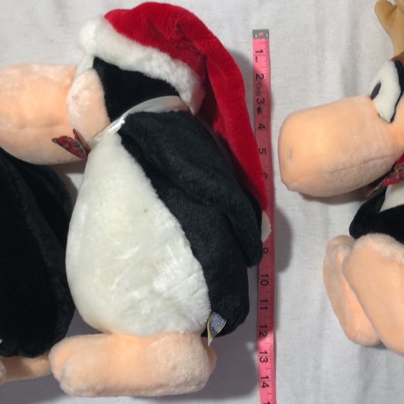 Vintage Dakin Penguins Set of 3 Christmas Stuffed Animals The Washington Post - Picture 6 of 8